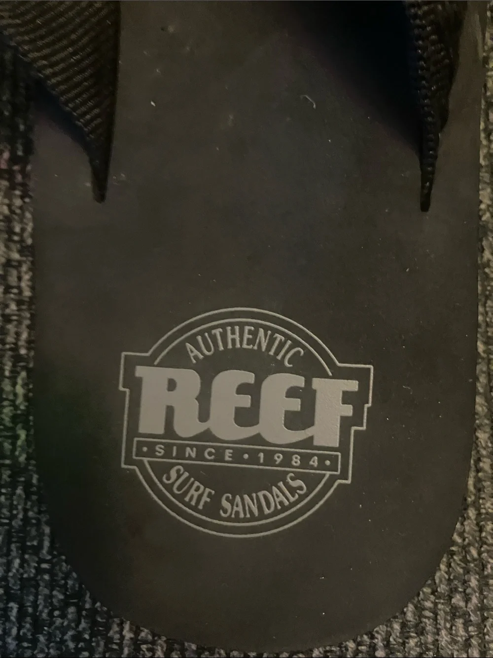 Reef smoothy flip flop sandals foam cushioned sole black men’s 9